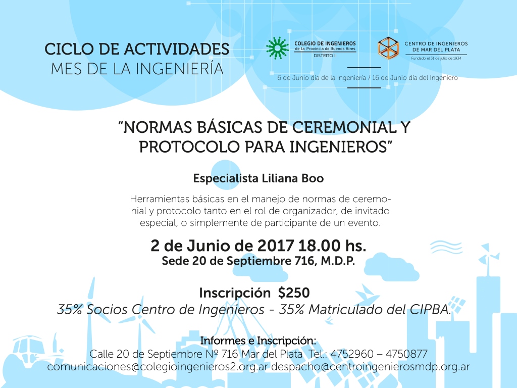 CEREMONIAL Y PROTOCOLO PARA INGENIEROS