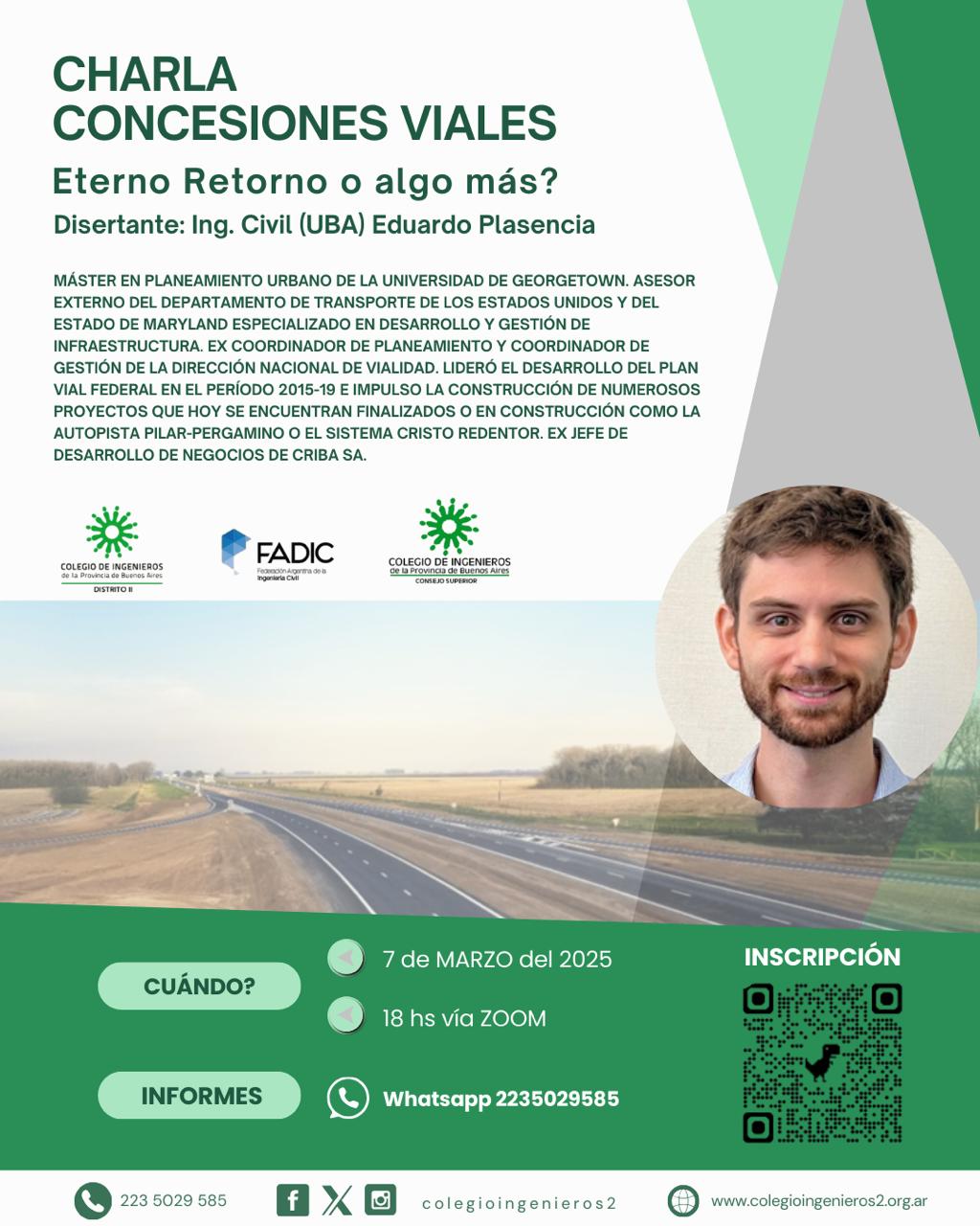 CHARLA CONCESIONES VIALES